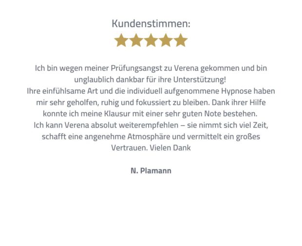 Rezension Prüfungsangst